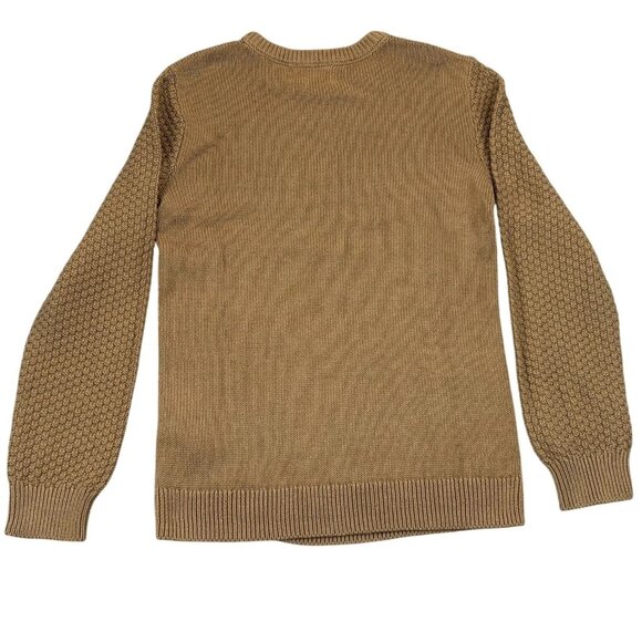 NWT Old Navy Woman's Cable Knit Sweater Size XL (14-16) Brown 100% Cotton - Picture 2 of 13